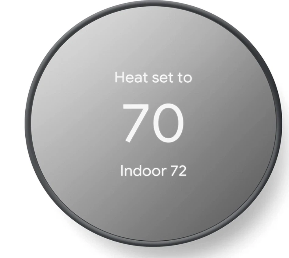 Google Nest Smart Thermostat For Home In Charcoal, NIB