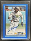 2026 Topps Junior Caminero 1991 Auto Autograph Blue #/150 Rays