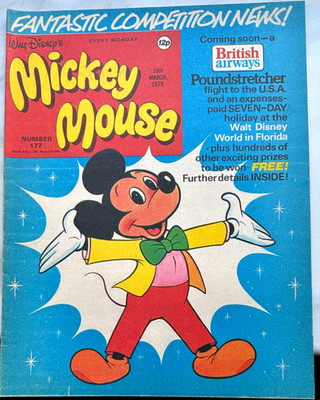 Mickey Mouse - #177 - Mar 10, 1979 Vintage English Very Good Copy