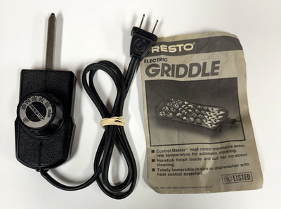 Presto Skillet Griddle Deep Fryer Temperature Controller Model # 0690003 E73717