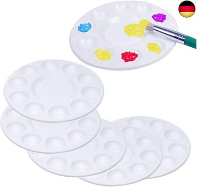 Mischpalette, 6 Stück Mischpalette in Blumenform Malpalette Ölfarben mit 10 M