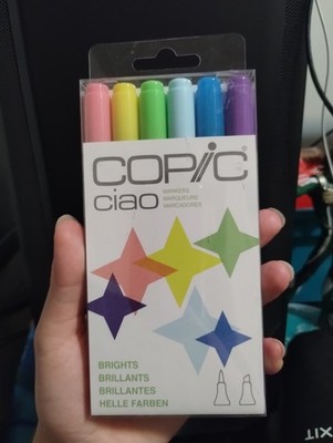 Copic Ciao Alcohol Ink Marker Set 2 TIP BRIGHT Amethyst Peach Frost Process Blue
