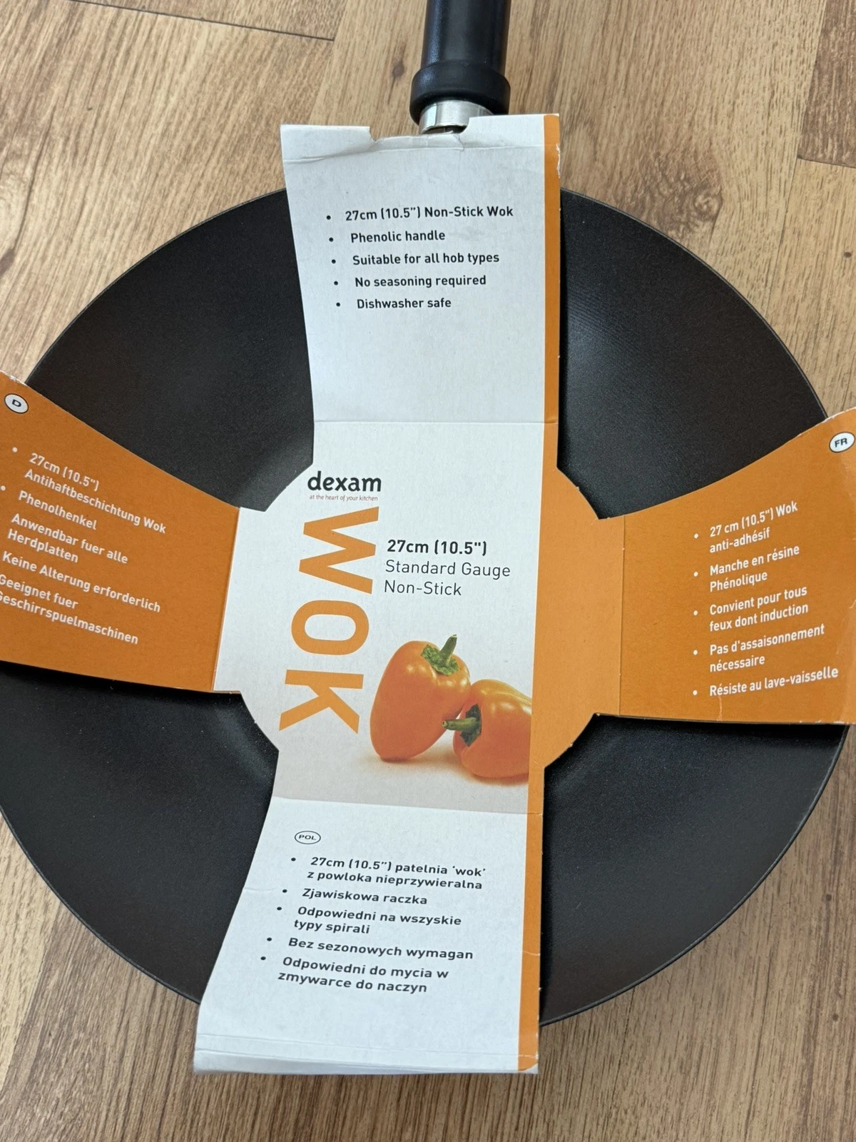 Dexam Non Stick Wok/ 27cm/ New