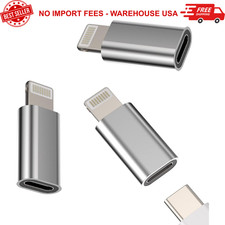 HOYULLI USB C Female to Lightning Male Adapter 3 Pack, Apple MFi Certified,