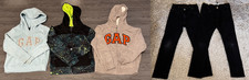 Lot of 5 Gap, Champion Boys Hoodie, Sweatshirt  H M Black Jeans, Sz S 6-8 