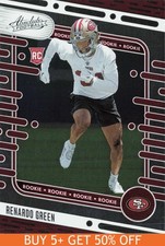 2024 Panini Absolute #159 Renardo Green San Francisco 49ers Football