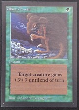 MTG International Collector's Edition - Giant Growth - Mint - Never Played
