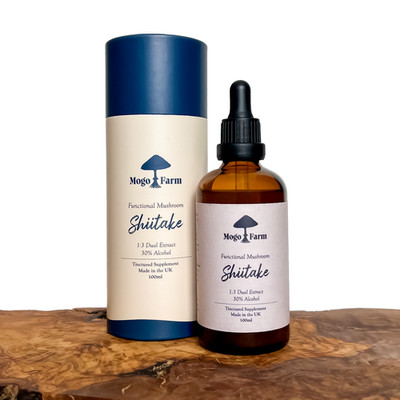 Shitake Tinktur - 100 % organische natürliche Extraktion 3:1 - Bestes Wert - 50 ml/100 ml