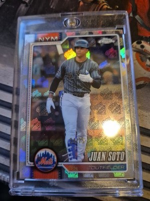 2026 Topps Chrome MLB - Juan Soto- /75 75th Anniversary Logofractor #17 In Mag 