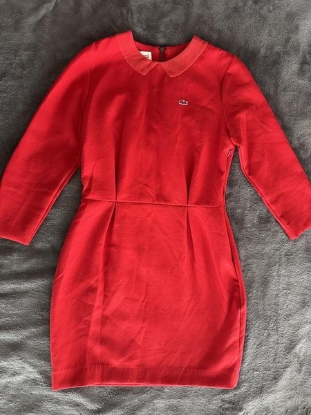 Women Lacoste Dress Red 36 / S / 44