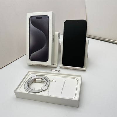 Apple iPhone 15 Pro - 128GB - Black Titanium (Unlocked) - Open Box