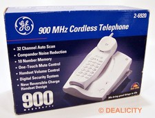 NEW GE 900 MHz Cordless Long-range Landline Telephone NOS Model 2-6920 White  