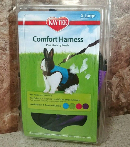 Kaytee Comfort Harness w Stretchy Leash X-Lg (10"-13" Neck & 16"-18" Waist)