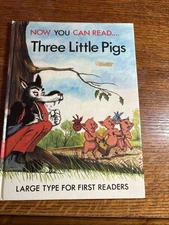 Now You Can Read Three Little Pigs Lucy Kincaid Brimax Books England 1984 VTG