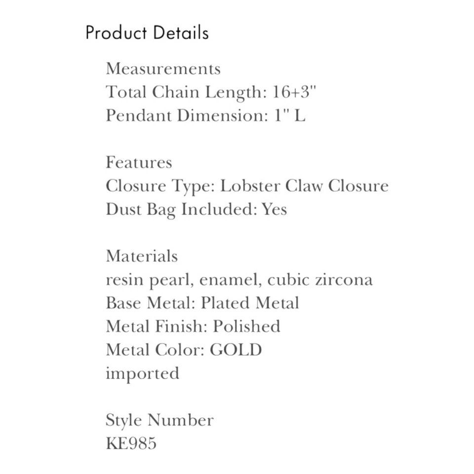 Collar Pedante Kate Spade Invierno País de las Maravillas Búho Hoot Nuevo con Etiquetas Foto 3 de 4