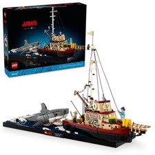 Lego Ideas Jaws Set - Diorama Kit For Fans Of The Classic Movie - Shark Toy - Mo