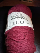 Cascade Ecological BULKY Peruvian Wool Yarn~Red#7098~New 250g/478yd