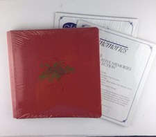 Creative Memories 12 X 12 Red Christmas Album Scrapbook WITH 2 Sheet Protectors 