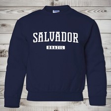 Salvador Kids Sweatshirt Salvador Brazil Youth Crewneck Sweatshirt