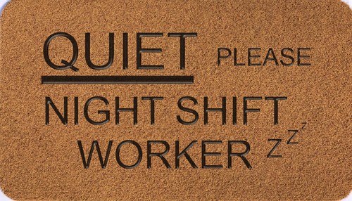 Nachtschicht Arbeitsmatte innen/außen Fußmatte 70x40cm Kokosmatte ARTISANKISS - Bild 5 von 6