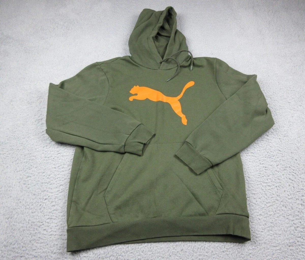 Puma Sweater Mens Adult Medium Green Outdoor Hoodie Sweatshirt