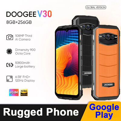 Original DOOGEE V30 eSIM Dual 120Hz Dimensity 900 108MP 10800mAh Rugged 5G  Phone