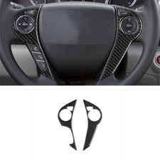Cubierta de ajuste de botón de volante de fibra de carbono tipo B para Honda Accord 2013-2017