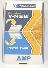  3,000 PACK NEW Alfamacchine AMP MWHW 10mm 3/8 in Power Twist V-Nail