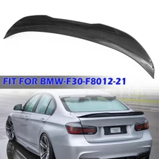 For 2012~2018 BMW F30 & F80 M3 335i Carbon Look PSM Style Rear Trunk Spoiler Lip