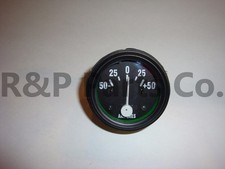 50 Amp Gauge For Willys Mb Jeep Ford Cj Gpw Black Bezel