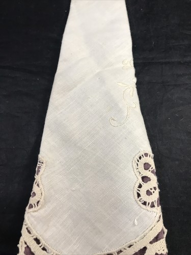 Handmade Necktie Purple & White Pin Tie Originals by Stephenson - Picture 3 of 12