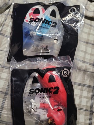 Sonic Hedgehog 2 Movie McDonald s Happy Meal Figures 1 Sonic 5 Knuckles