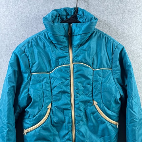Vintage Levis Jacket Youth 12 (Fits Mens Small) Blue Western Puffer 80s USA Made - Picture 10 of 20