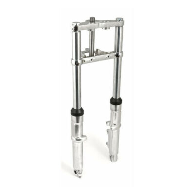 Wide Glide Gabel komplett, Einscheibe, Chrom, f. Harley-Davidson 84-99 FXST