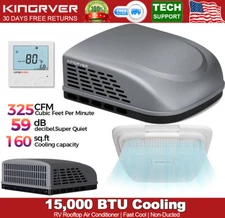 15000 BTU RV Air Conditioner Cooling Camper Rooftop AC Unit for Trailer 110-120V