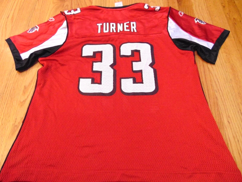 VINTAGE WOMEN'S REEBOK NFL ATLANTA FALCONS MICHAEL TURNER JERSEY SIZE L - Image 4 of 4