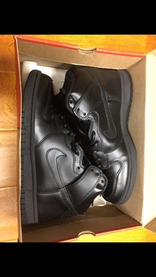 nike dunk high all black