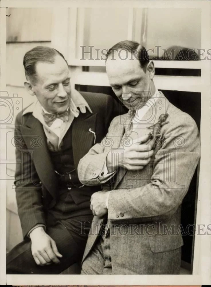 1929年 プレスフォトアビエイター キャプテン Lewis Yancey and Roger Q. Williams. メイン - 画像1/2