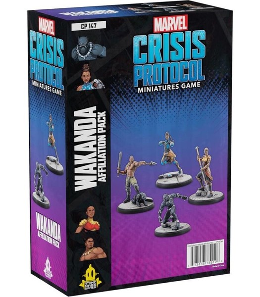 MARVEL CRISIS PROTOCOL: WAKANDA AFFILIATION PACK   - INGLES MCP