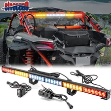 For Can-am Maverick X3 36" Rear LED Chase Light Bar Bracket Kit 1"-2" Round bar