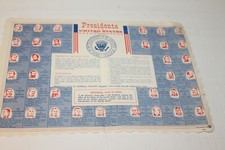VINTAGE 1966 PRESIDENTS OF THE UNITED STATES PAPER PLACEMAT  UNUSED!