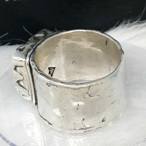 Silpada Rauchquarz gehämmert breites Band Größe 9 Sterlingsilber Ring R1453 NEUWERTIG - Bild 5 von 11