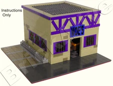 Lego Simpson Bar at Moe's - Moe's Tavern - NO BRICK - INSTRUCTION PDF ONLY - CD