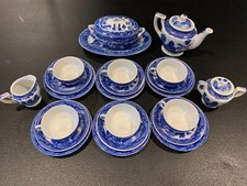 23 piece Miniature Blue / White Tea Set Made in Japan