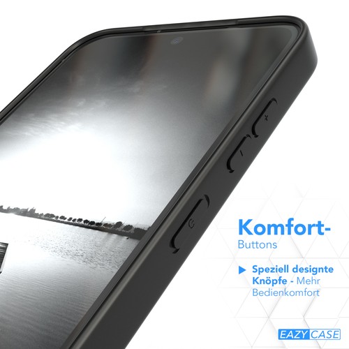 Do Samsung Galaxy S24 Etui Case Silikon Cover Ochrona Pokrowiec Slim Mat Czarny - Zdjęcie 4 z 7
