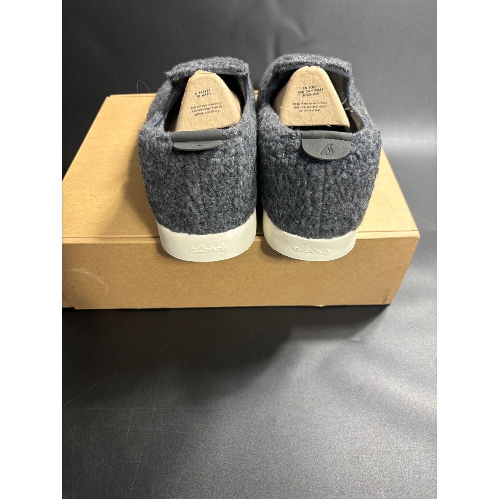 SAOLA Sdraio uomo Allbirds nuovo con scatola lana lanugine colore grigio crema suola taglia 10M