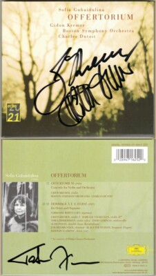 Gidon KREMER DUTOIT ZIMMERMANN Signed GUBAIDULINA Offertorium Hommage à TS Eliot