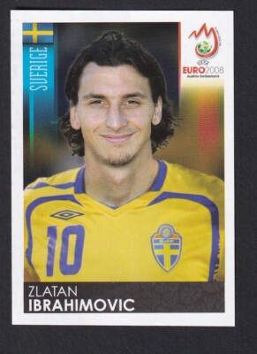 PANINI ZLATAN IBRAHIMOVIC STICKER #406 EURO 2008 SWEDEN CARD