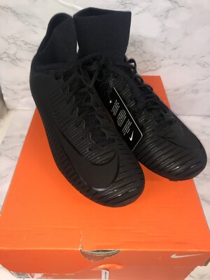 D5 New Nike MERCURIAL VICTORY VI DF FG 903609 001 Triple Black Soccer Cleat 9.5 91205254183 | eBay