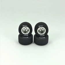 1RC 1RC5534 FR/RR Tires  Wheels, Silver Chrome, 1/18 EDM 4 